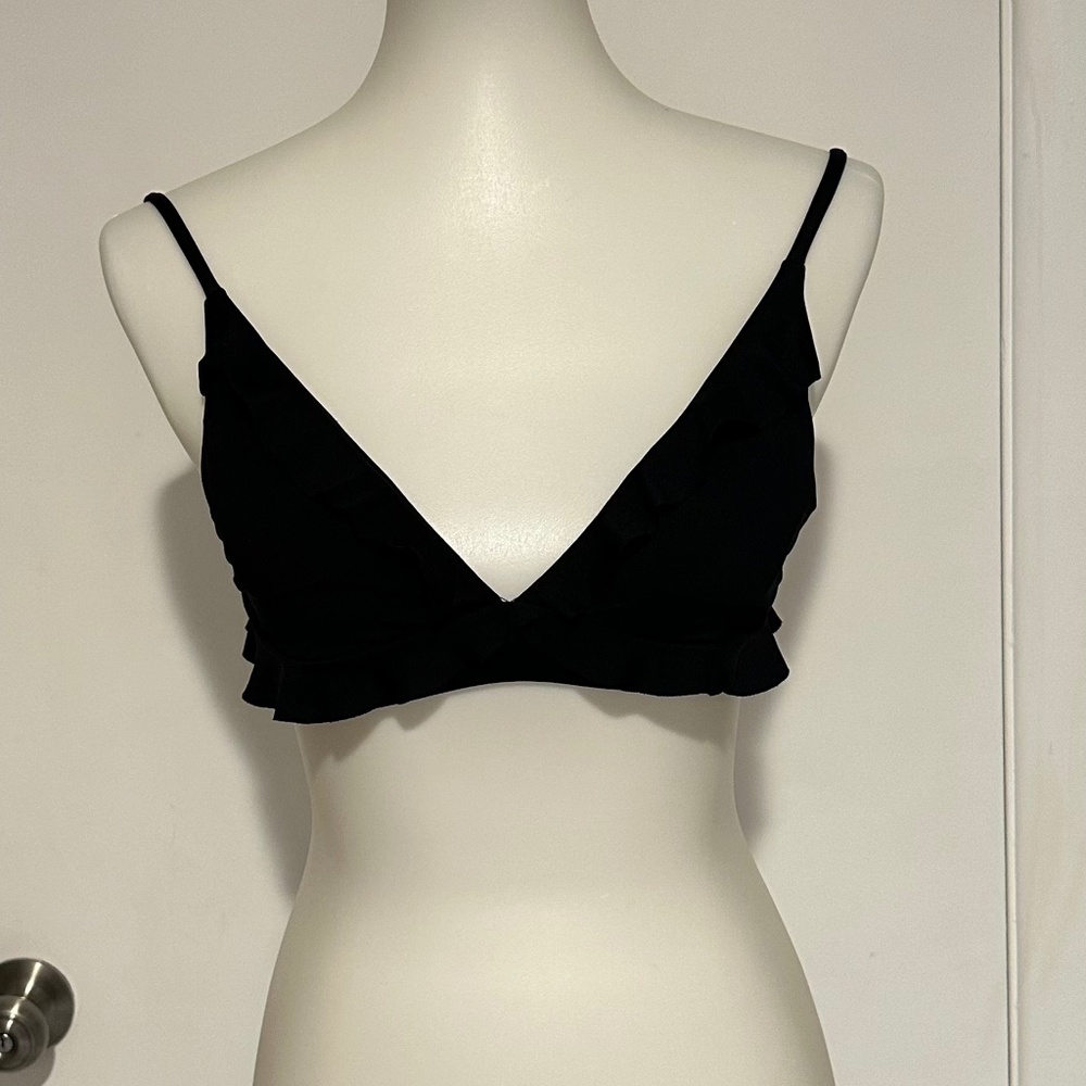 BECCA Bikini Top Black - Size S.
